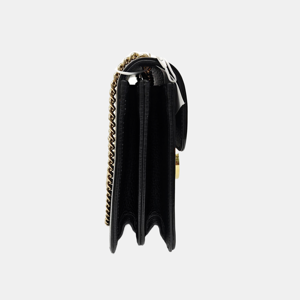 Interlocking G Small Calfskin Black