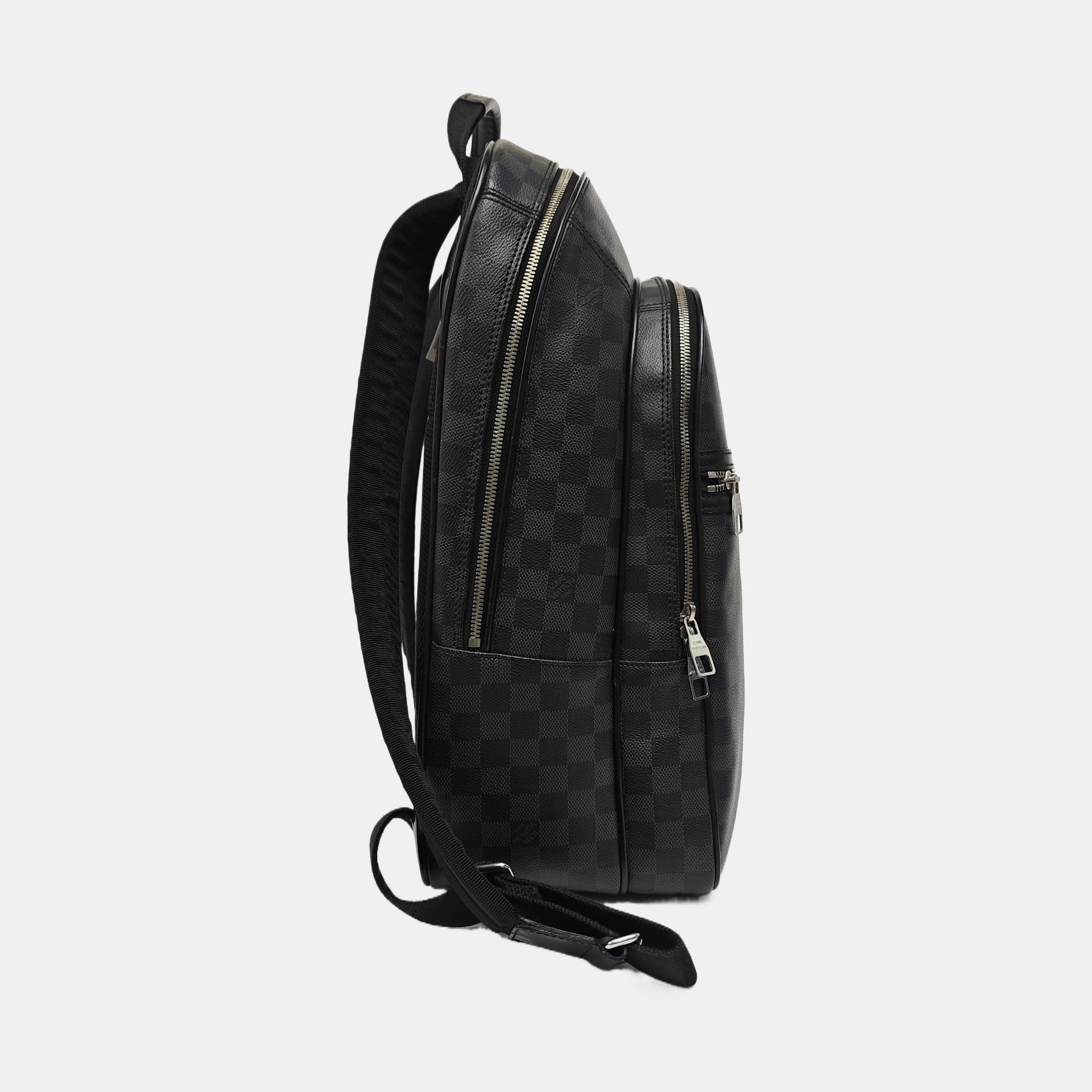 Damier Graphite Coated Canvas Backpack Black