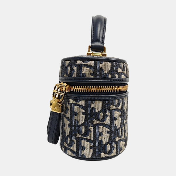 30 Montaigne Mini Oblique Canvas Blue