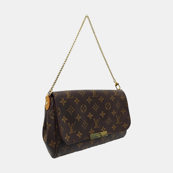 FAVORITE MM Monogram Coated Canvas Brown