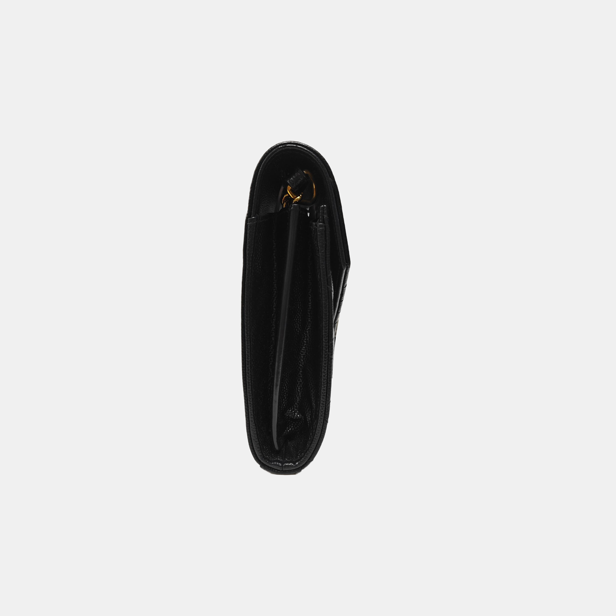 MONOGRAM Medium Chevron Calfskin Black
