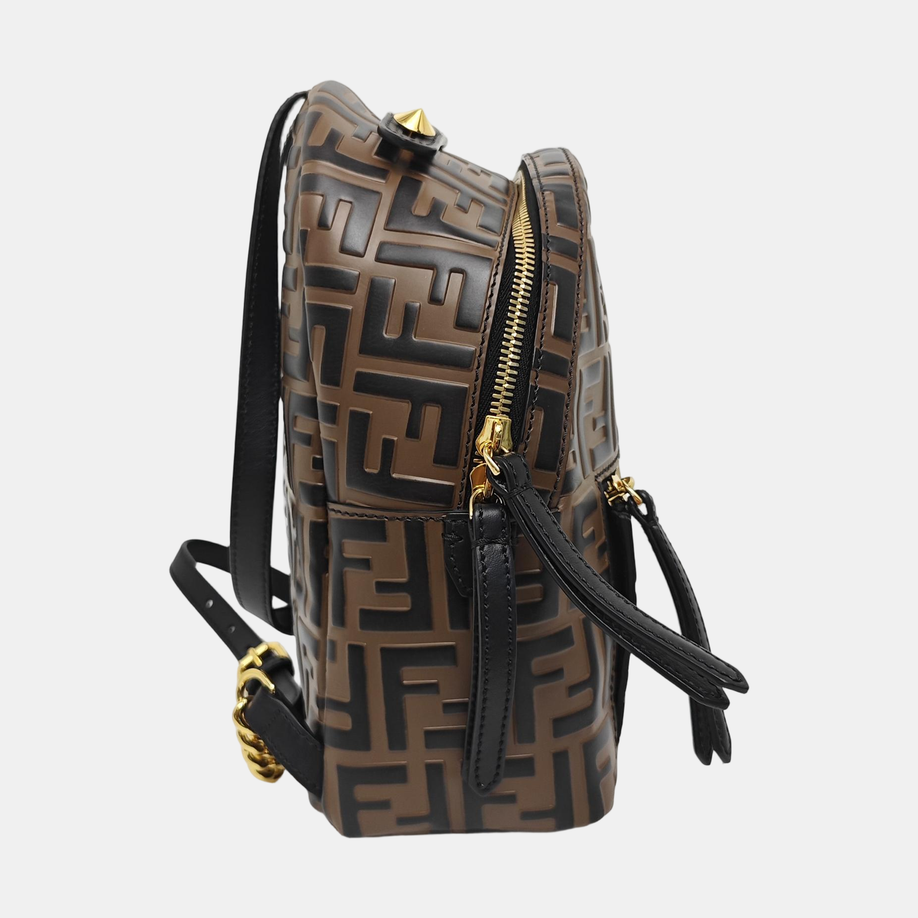 Calfskin Backpack Mini Brown