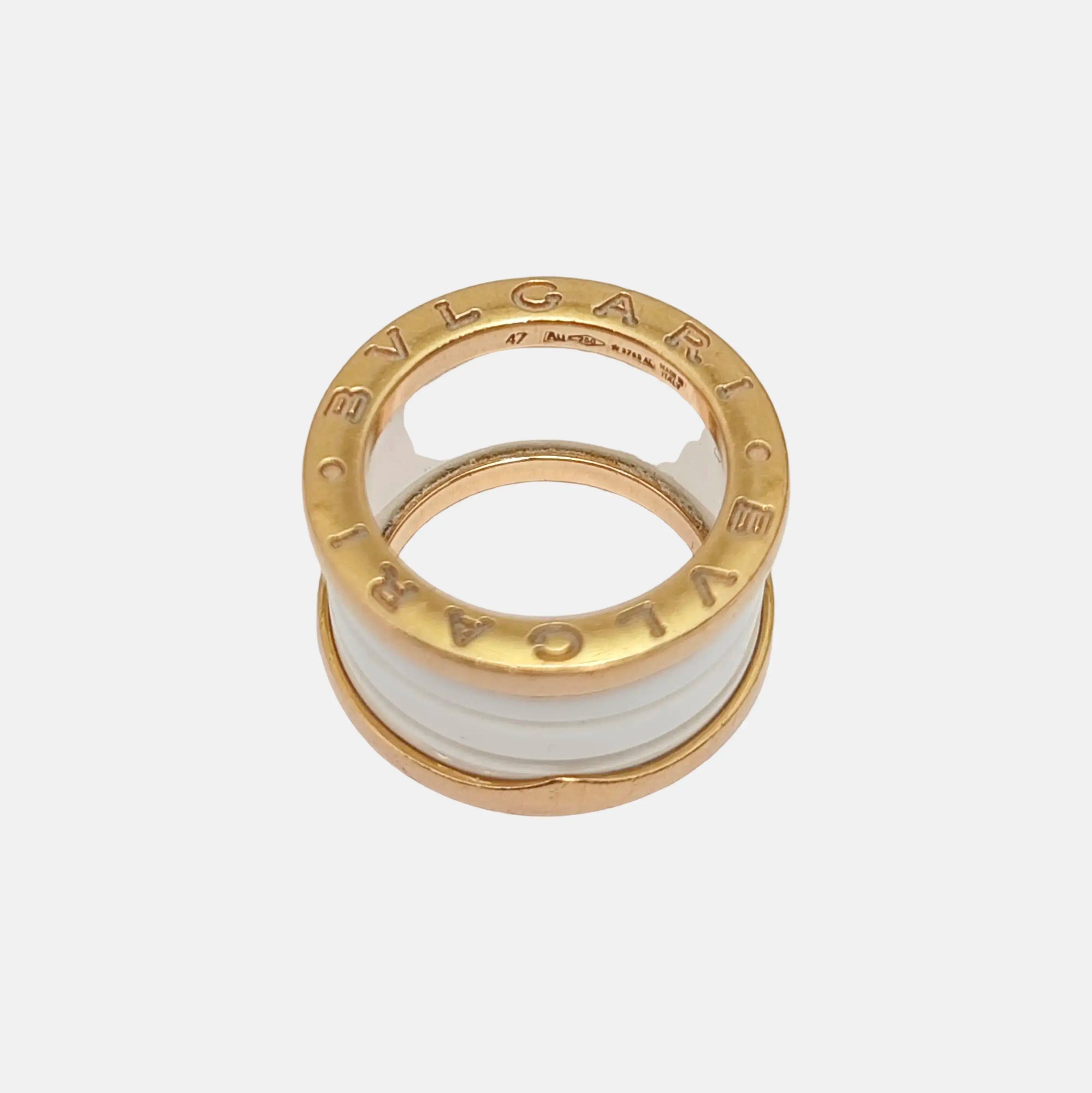 Anillo B.ZERO1 de oro rosa de 18k UE 47