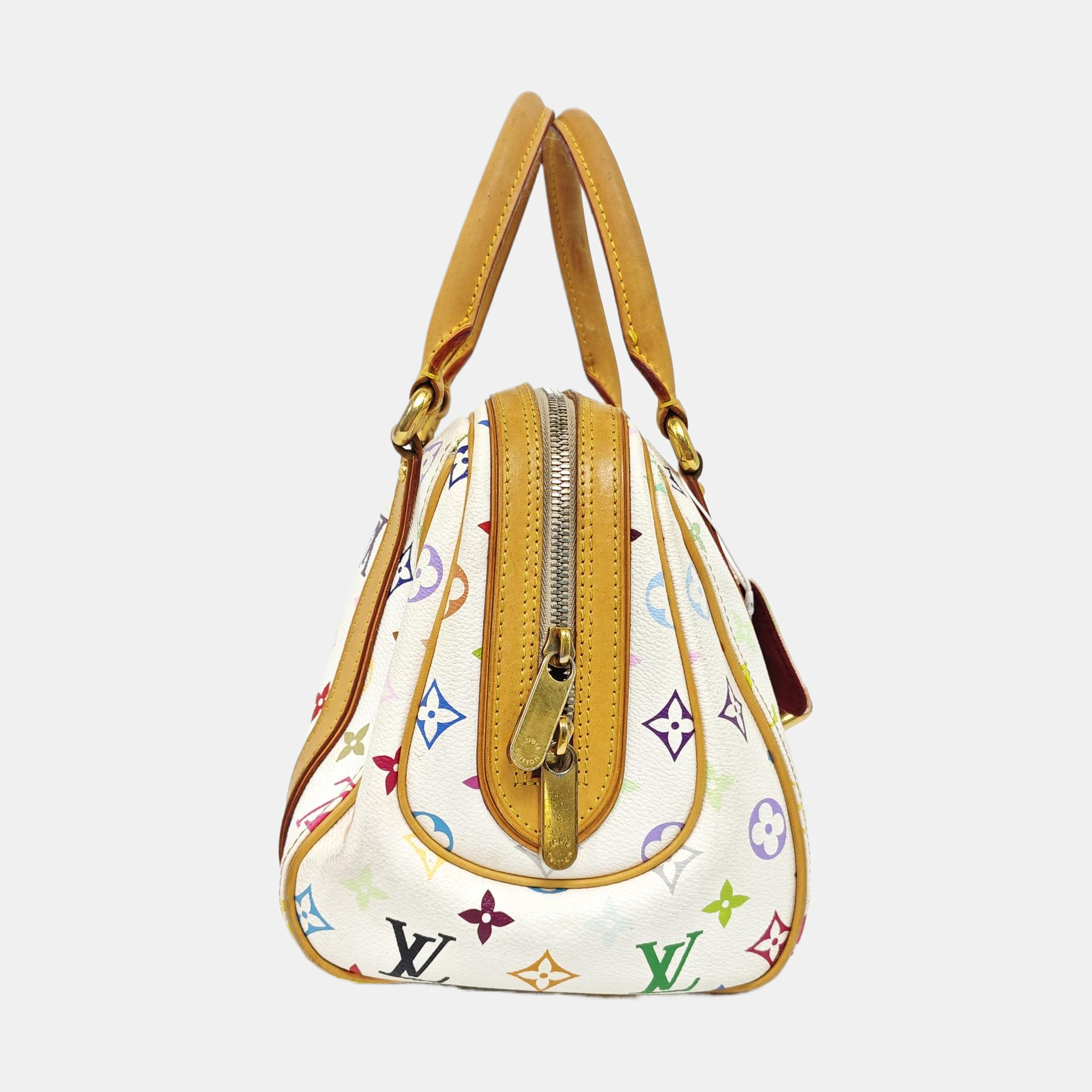 LV × TM PRISCILLA Monogram Coated Canvas White