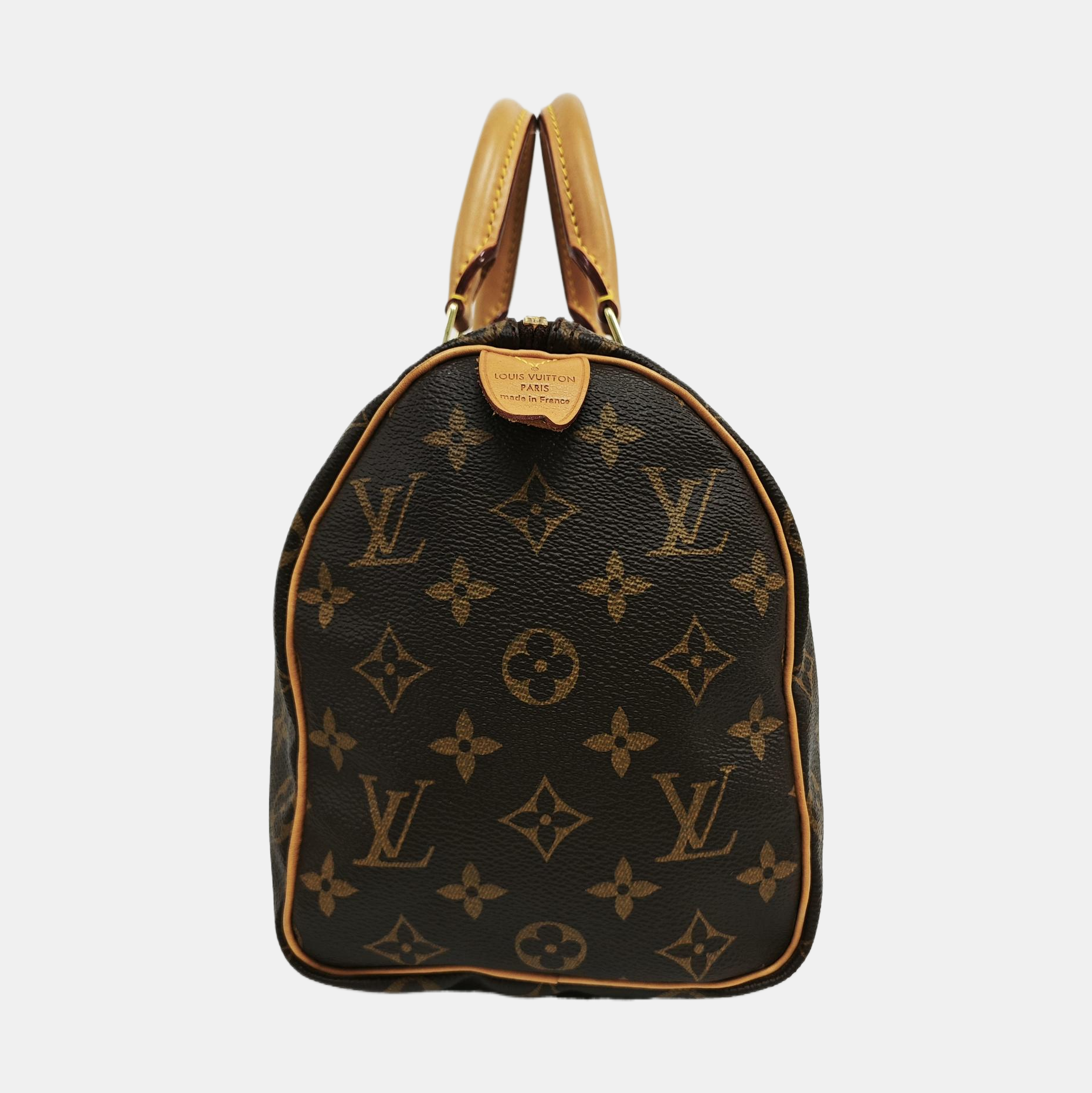 SPEEDY 25 Monogram Coated Canvas Brown