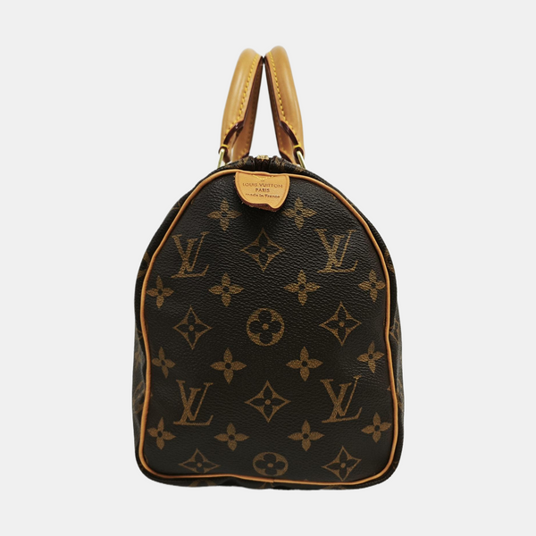 SPEEDY 25 Monogram Coated Canvas Brown