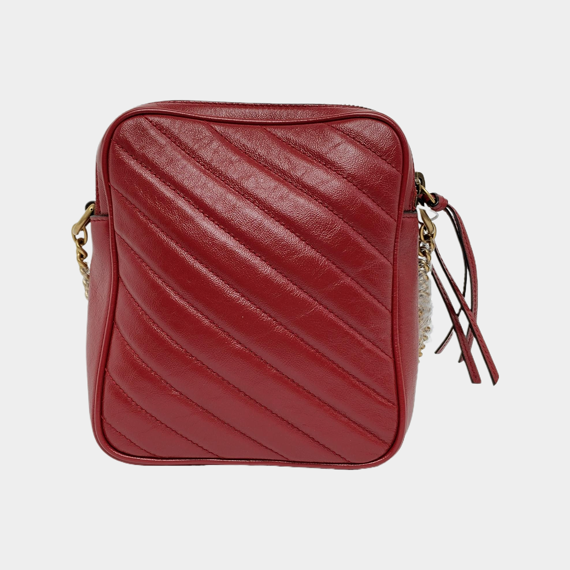 GG Marmont Mini Quilted Calfskin Red
