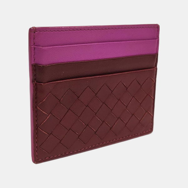 Lambskin Card Holder Red
