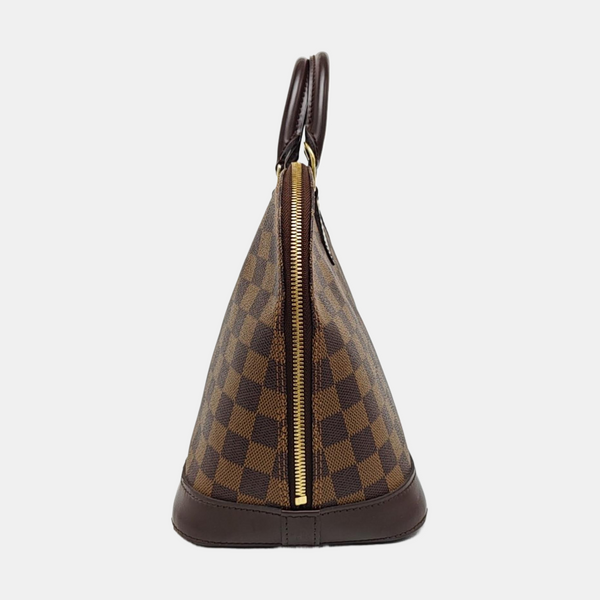 ALMA PM Damier Ebene Coated Canvas Brown
