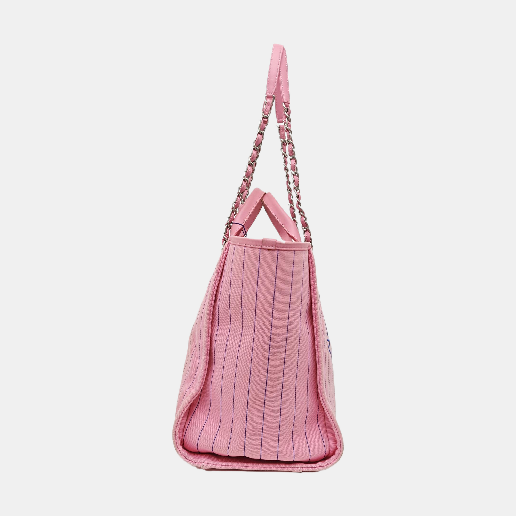 DEAUVILLE Large Quilted Canvas Pink