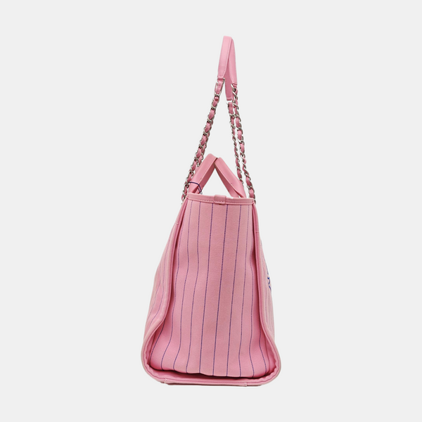 DEAUVILLE Large Quilted Canvas Pink