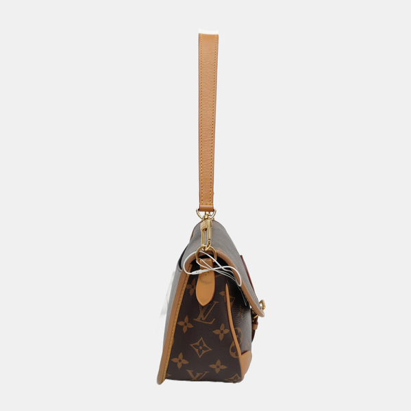 DIANE Monogram Coated Canvas Brown
