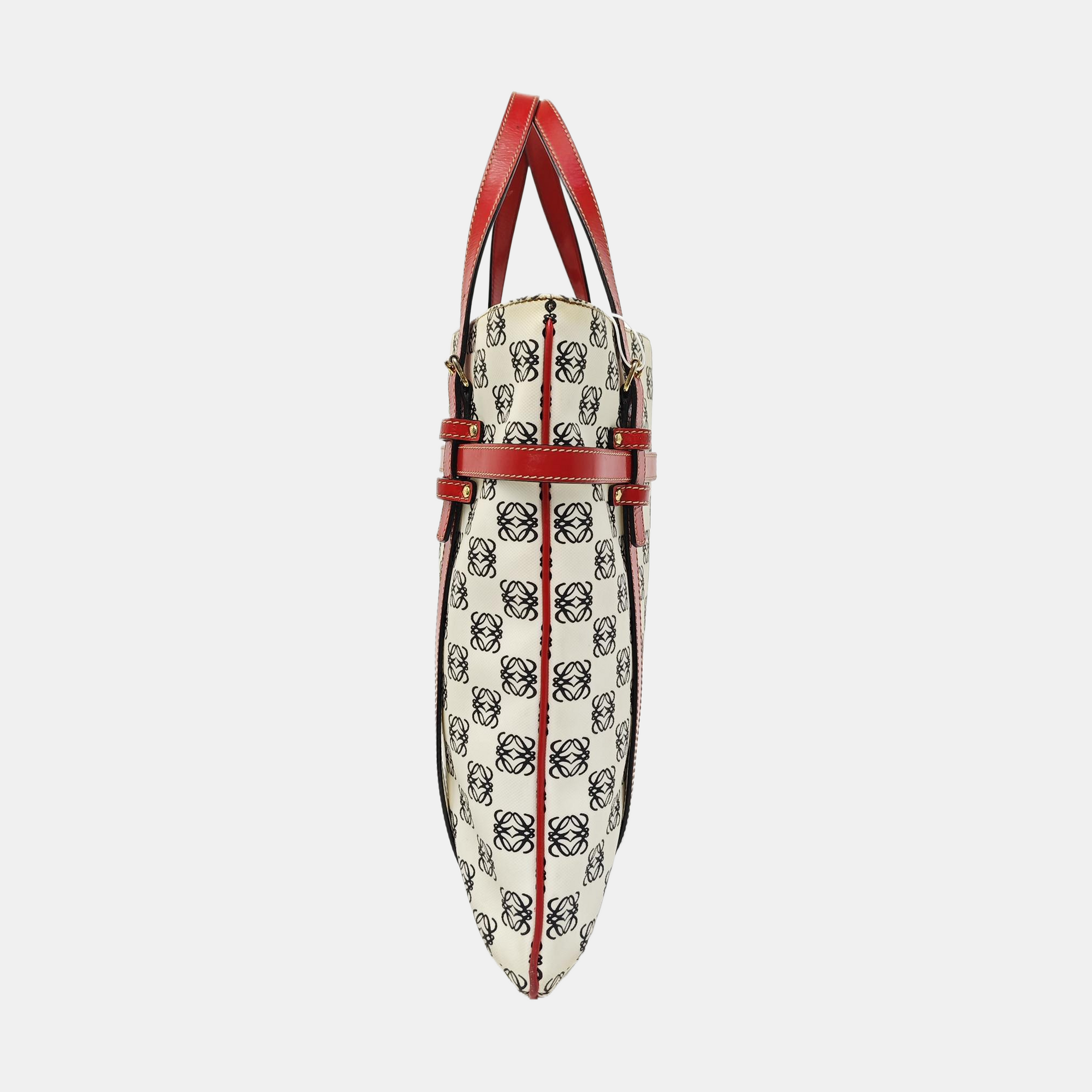 Monogram Coated Canvas Tote Bag Beige