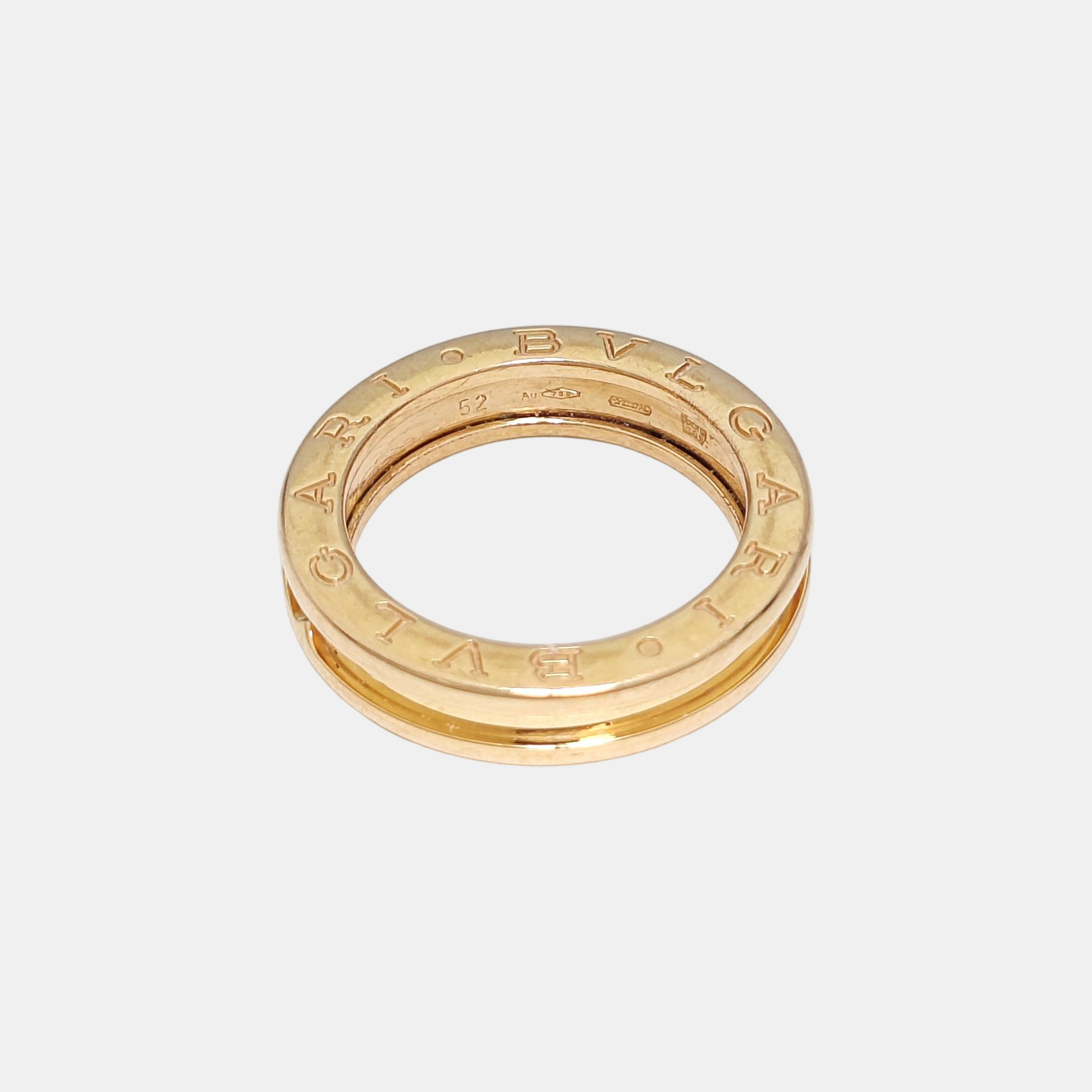 B.ZERO1 18k Rose Gold Ring EU 52