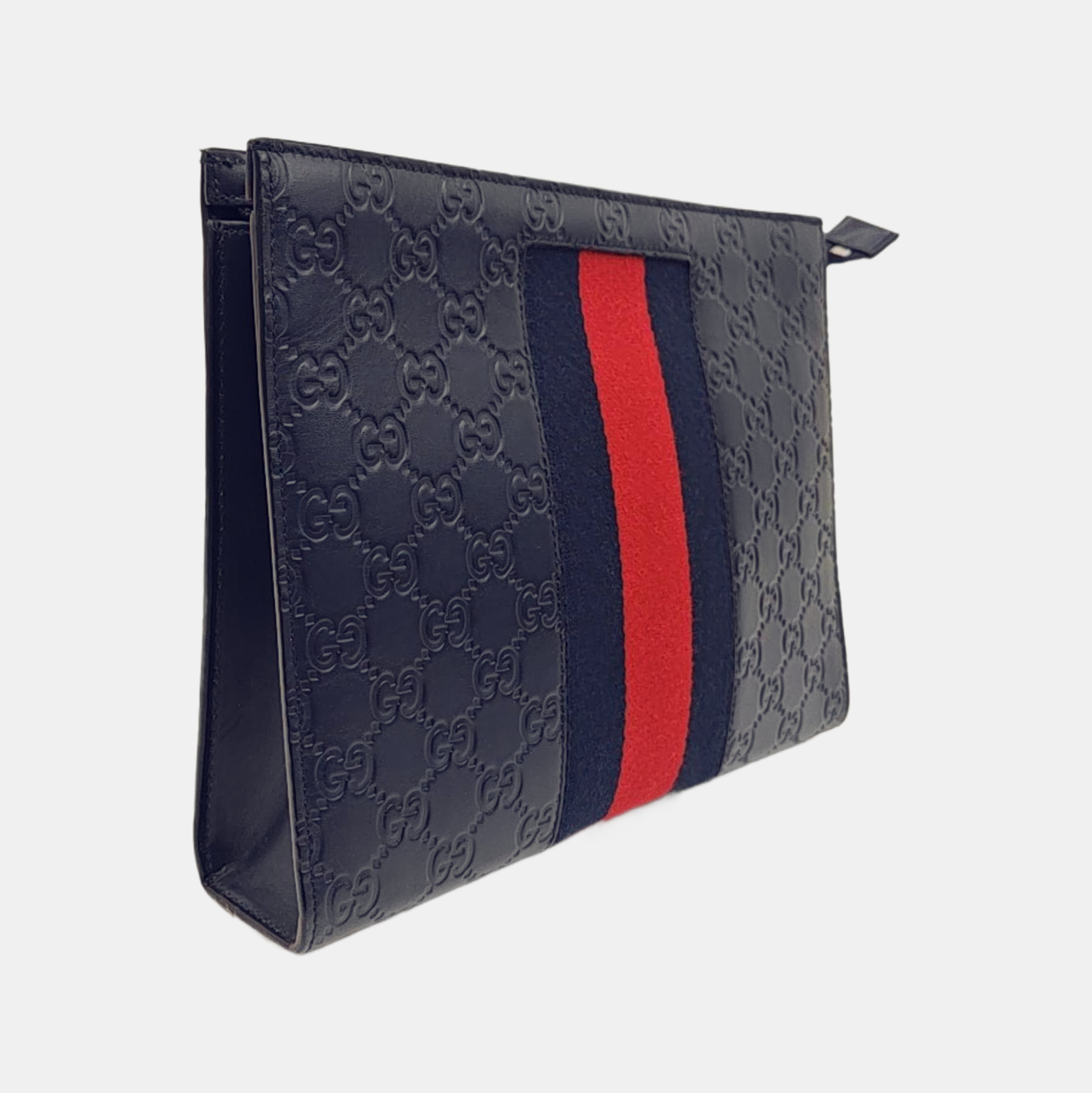 Signature Monogram Calfskin Blue