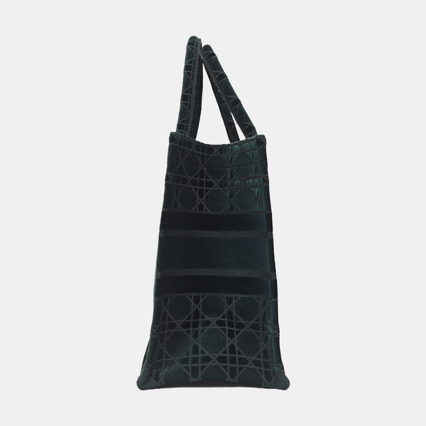Authenticated pre-owned  Book Tote Medium Velvet Green - Tote Bag at Looply