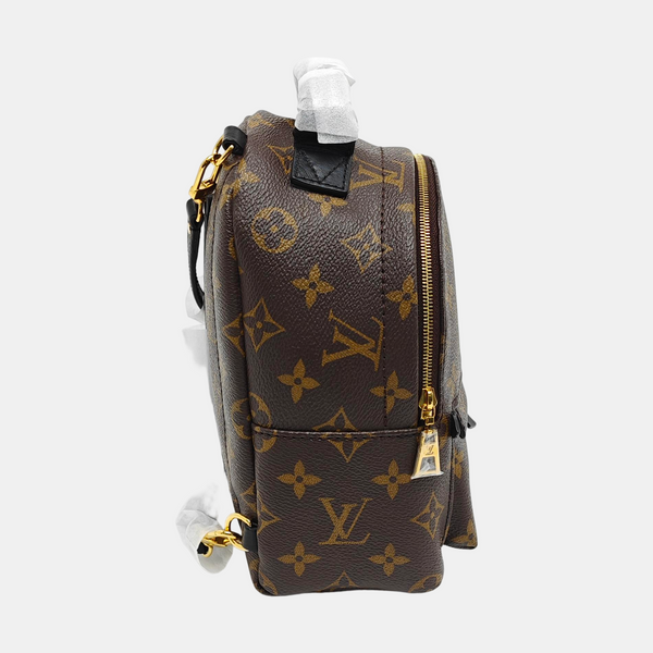 PALM SPRINGS Mini Monogram Coated Canvas Brown