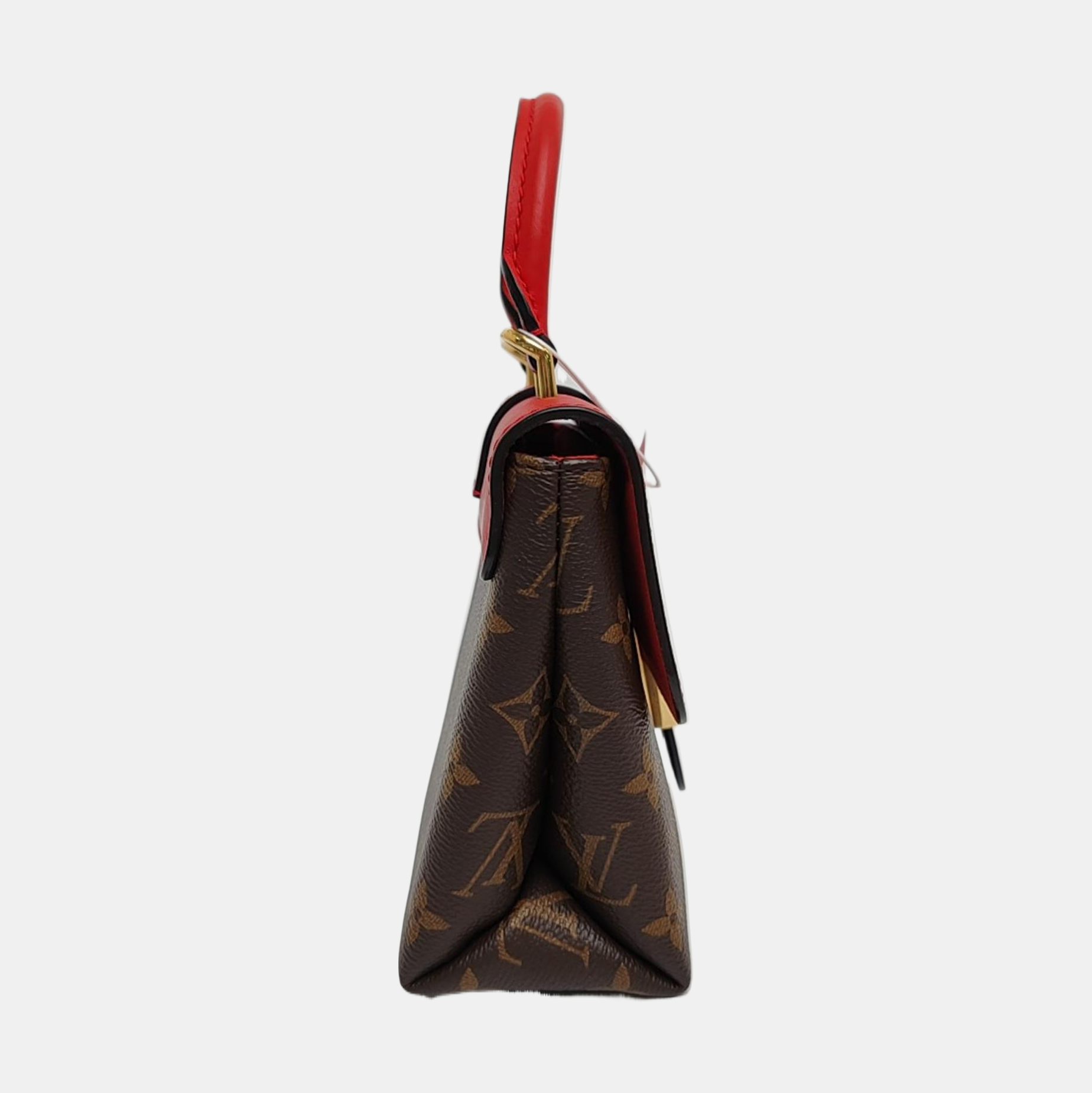 Locky BB Lona Monogram Revestida Roja