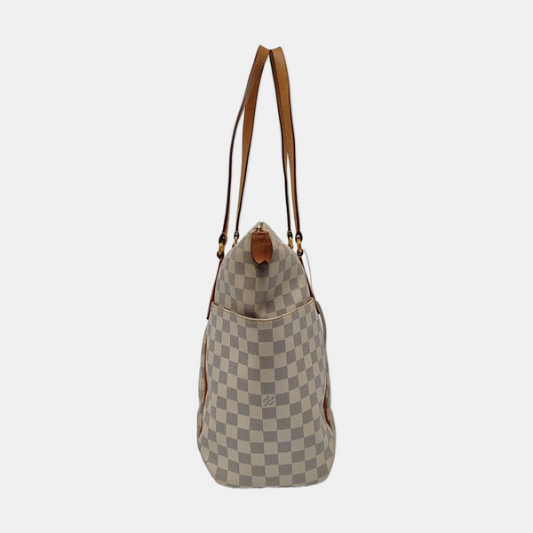 TOTALLY GM Damier Azur Coated Canvas White