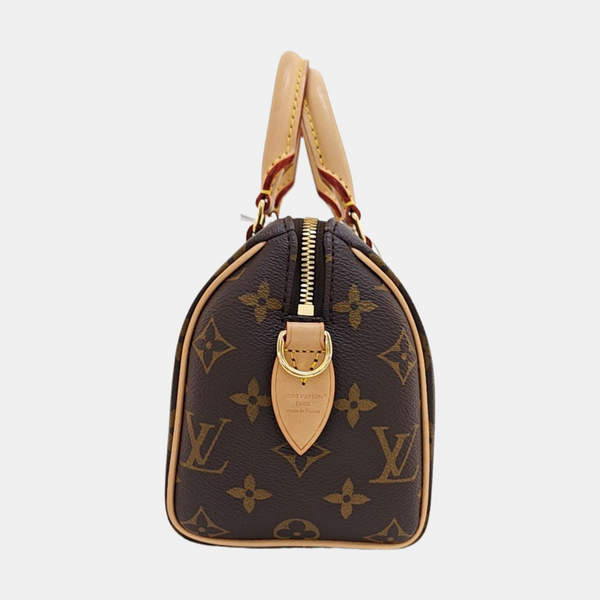SPEEDY 20 Monogram Coated Canvas Brown