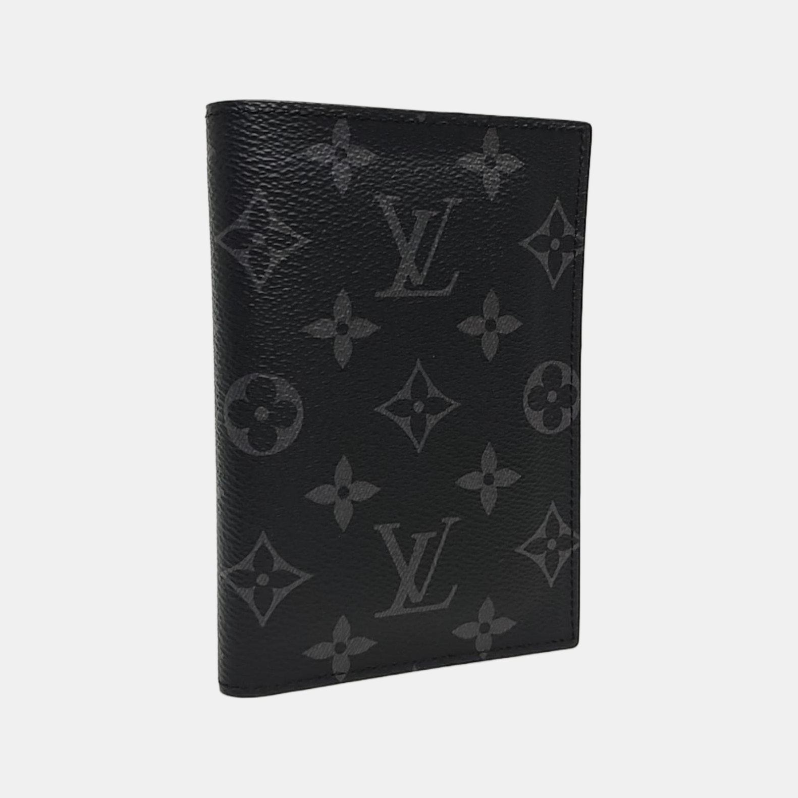 Monogram Coated Canvas Card Holder Gray