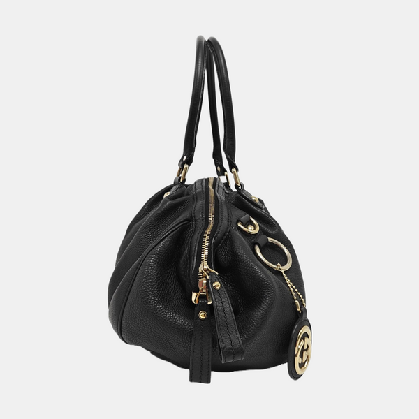 Abbey Calfskin Black