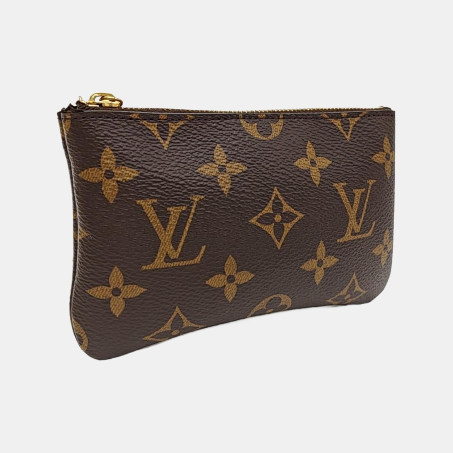 Monogram Coated Canvas Coin Purse Brown