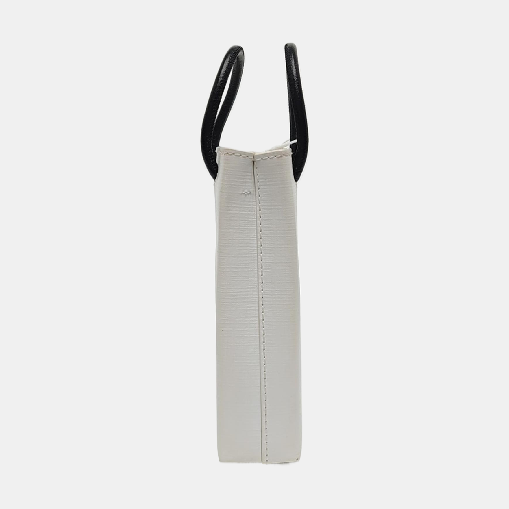 Shopping Bag Calfskin White