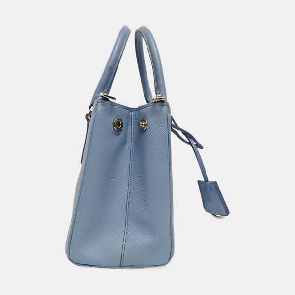 Galleria Small Saffiano Calfskin Blue