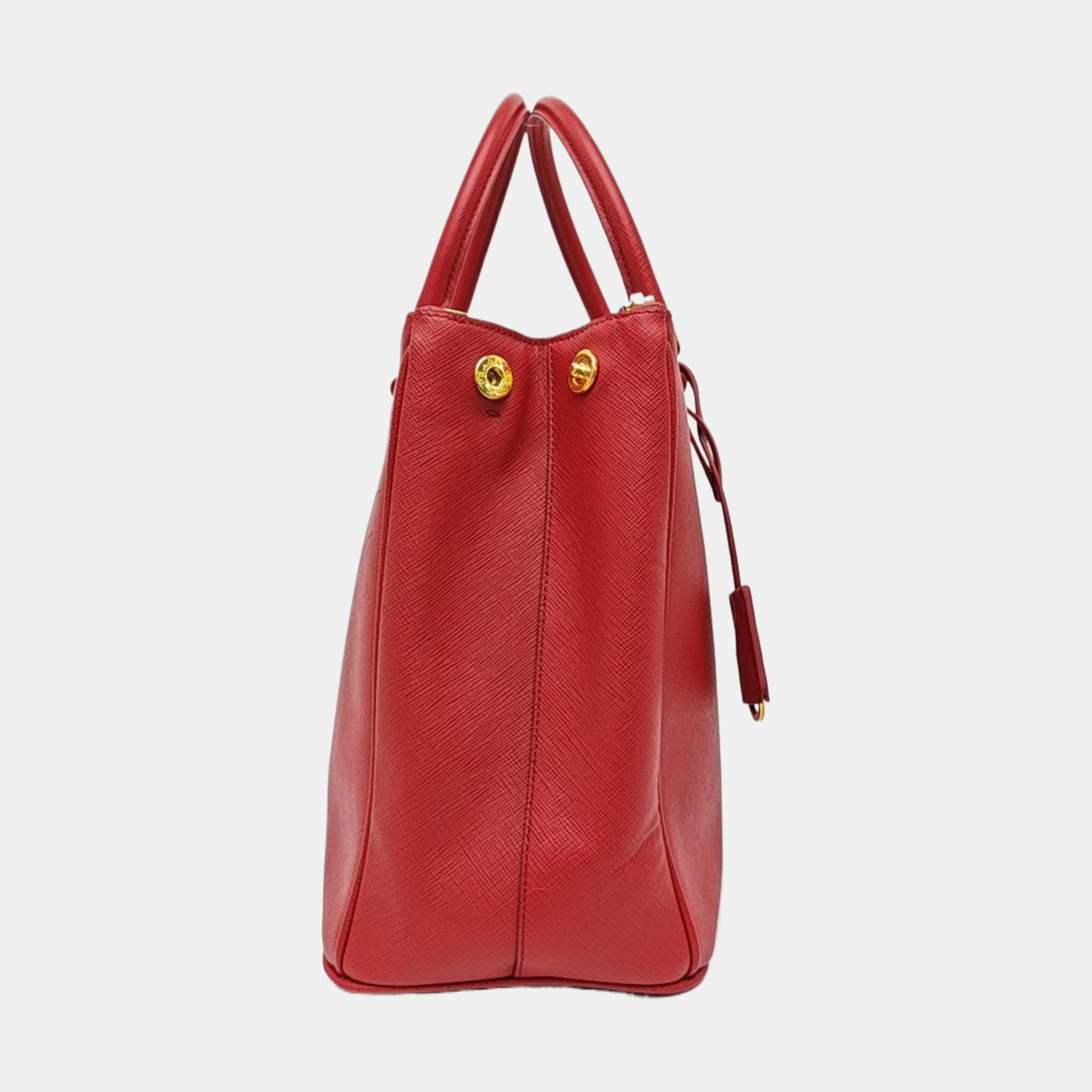 Galleria Large Saffiano Calfskin Red