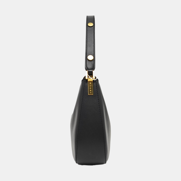 Leather Shoulder Bag Black