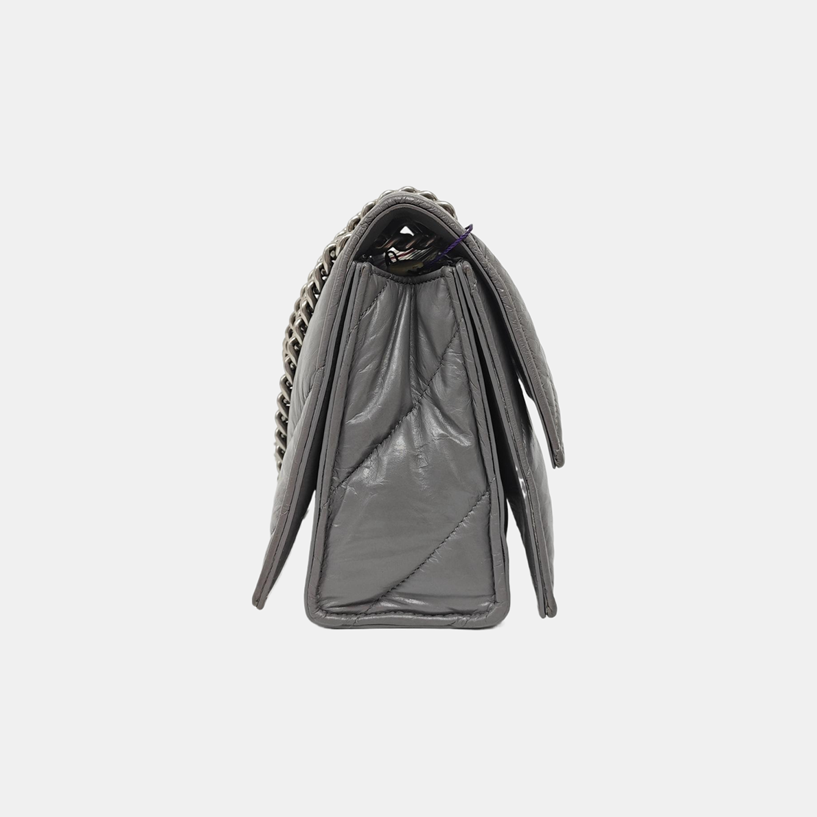 Hourglass S Quilted Lambskin Gray