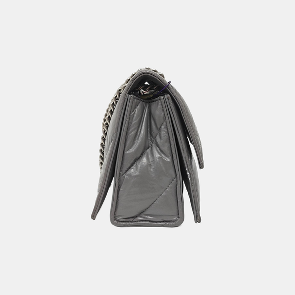 Hourglass S Quilted Lambskin Gray