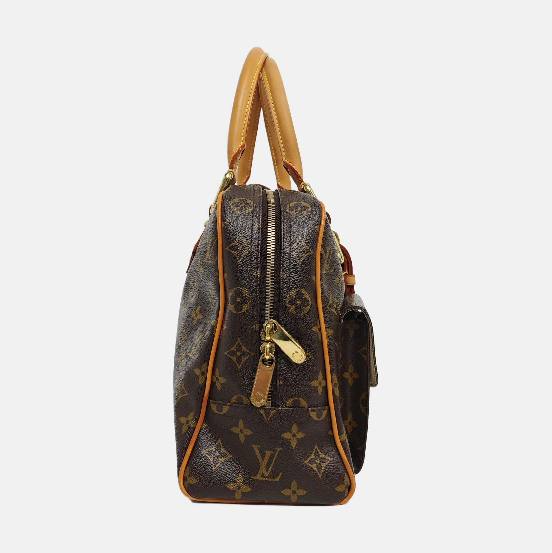 MANHATTAN GM Monogram Coated Canvas Brown