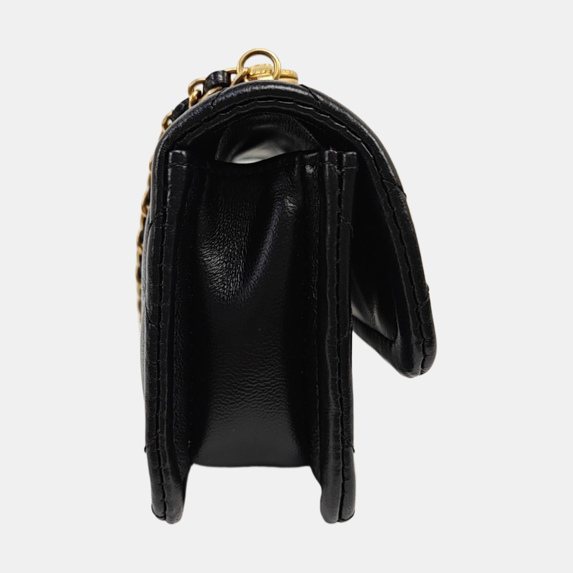 BIJOUX FLAP Quilted Lambskin Black