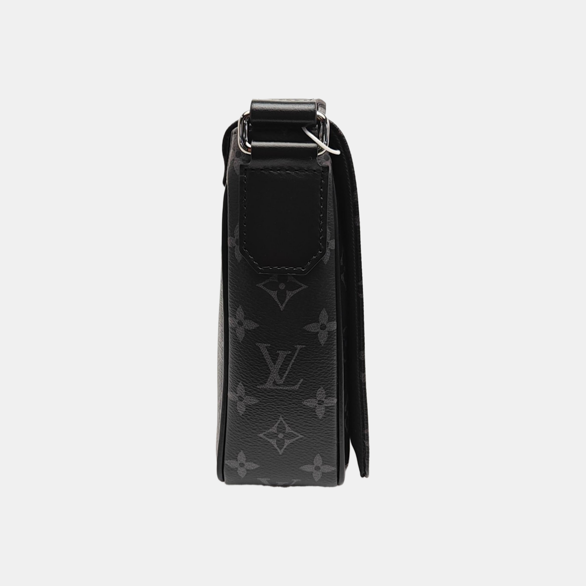 DISTRICT PM Monogram Coated Canvas Black