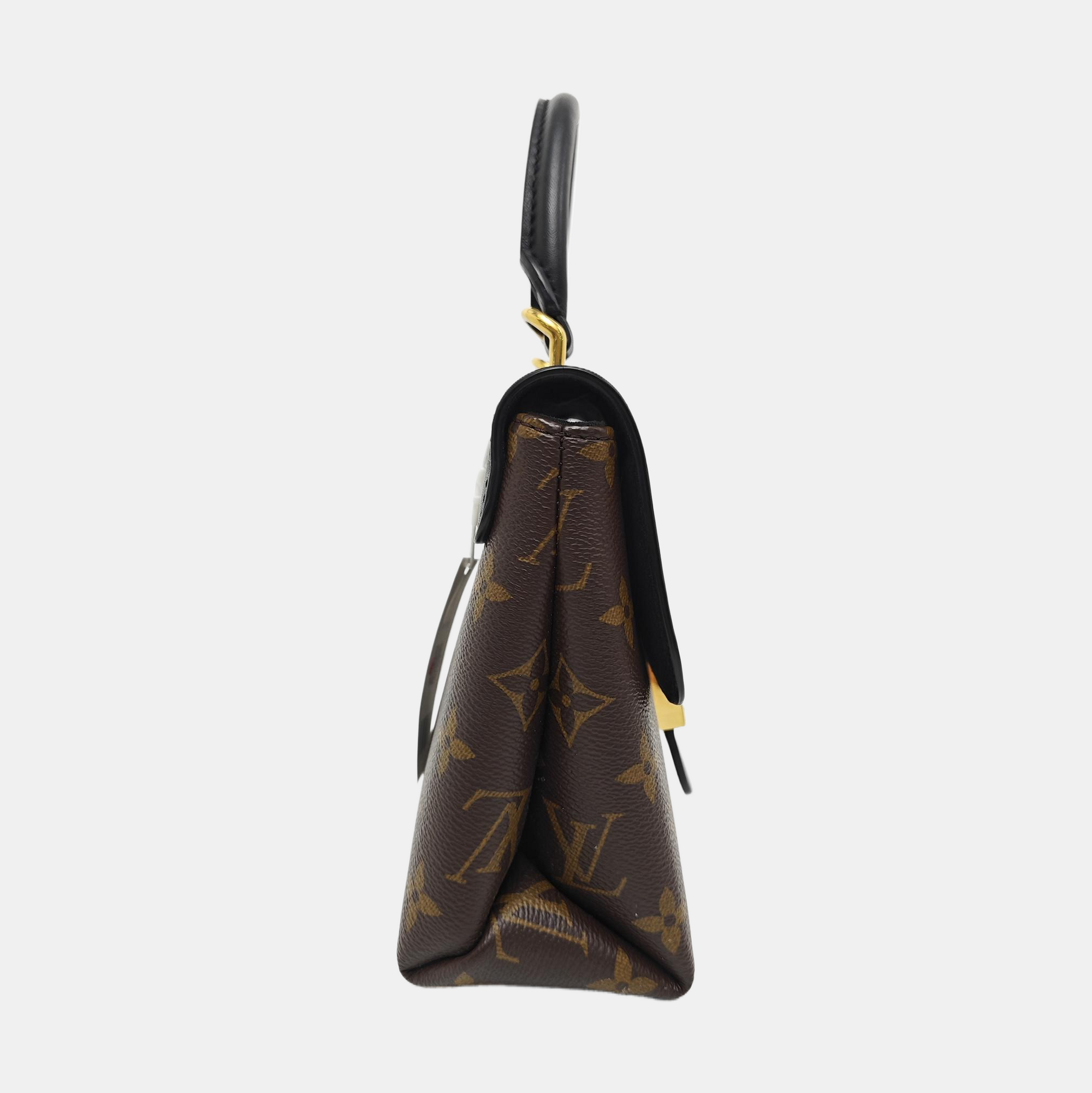 LOCKY BB Monogram Coated Canvas Brown