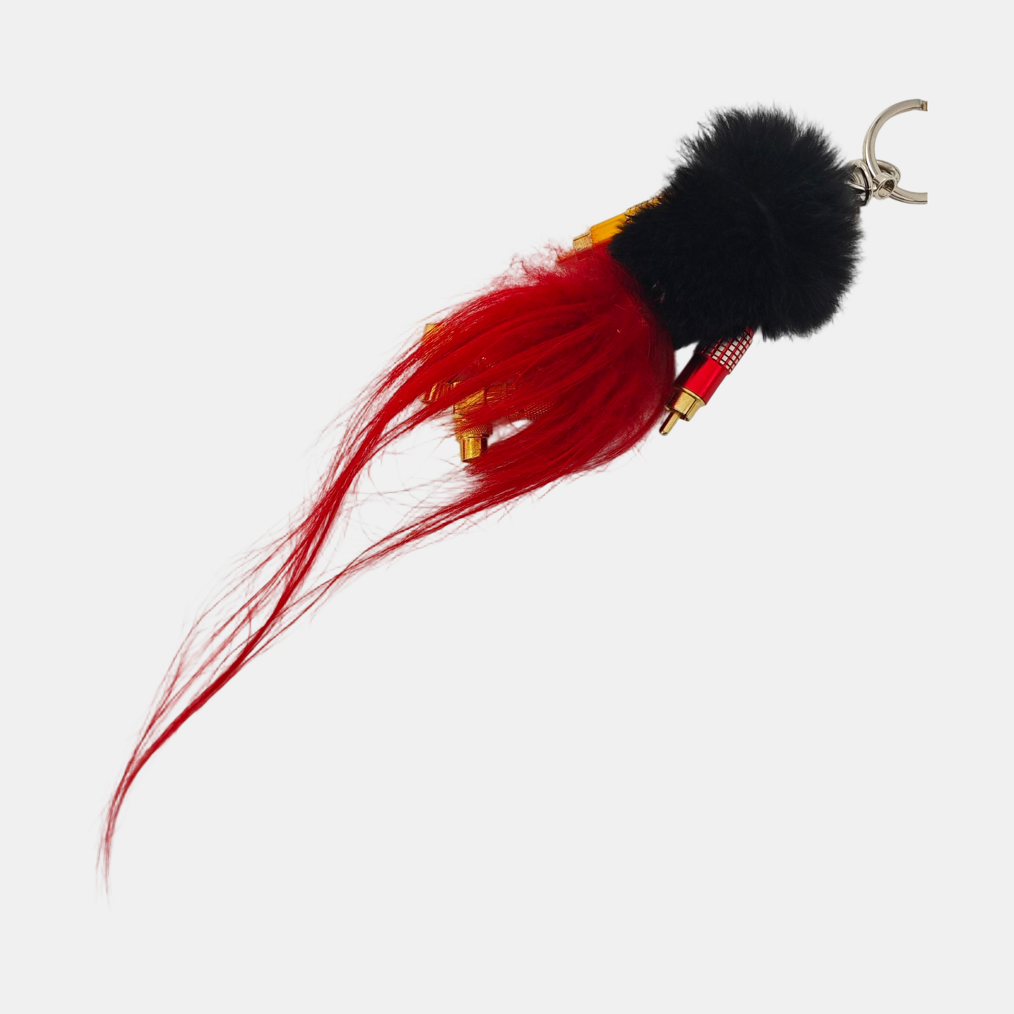 Fabric Bag Charm Red