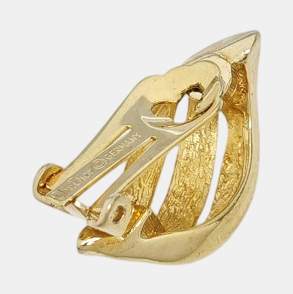 Metal Gold Clip On Earrings