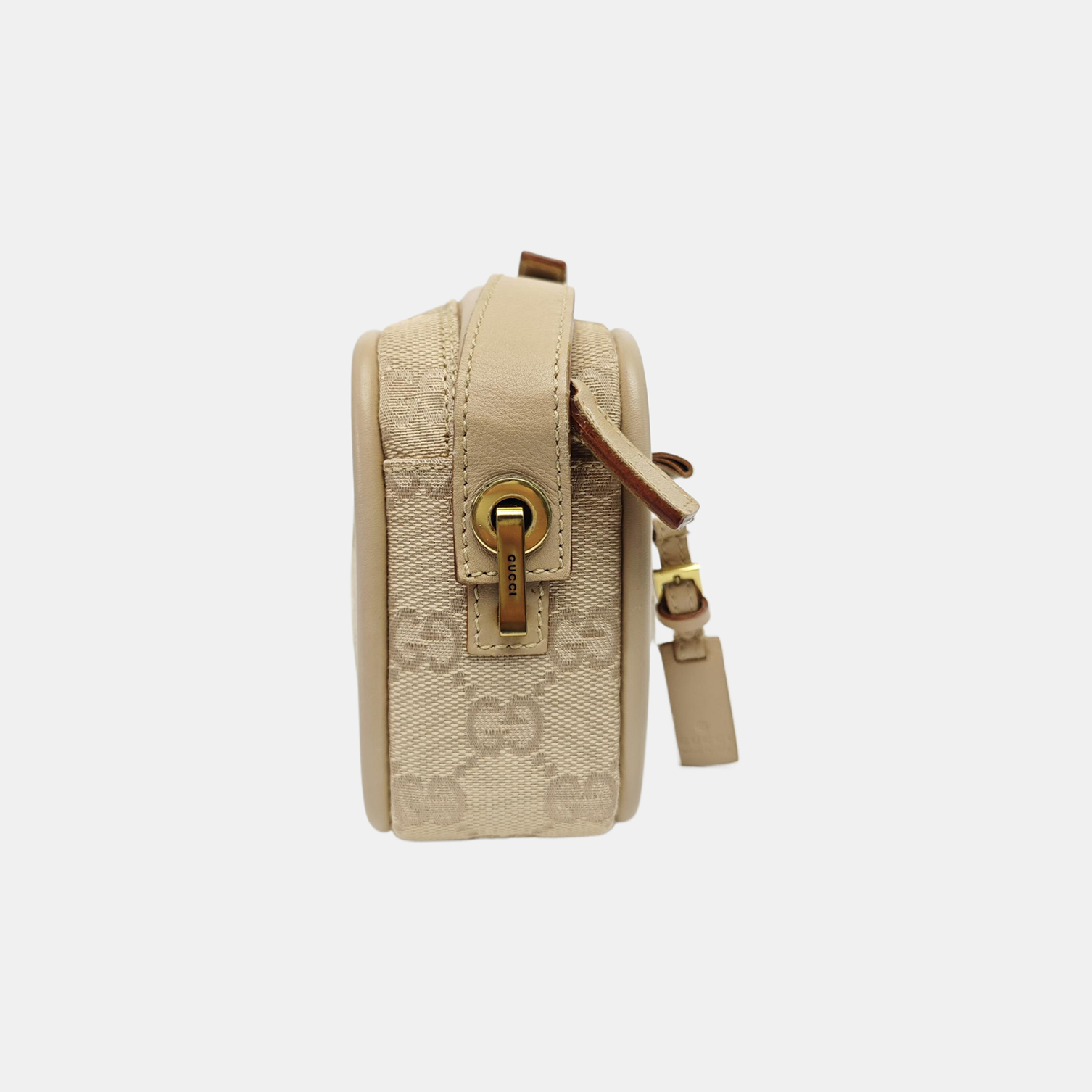 Monogram Canvas Shoulder Bag Beige