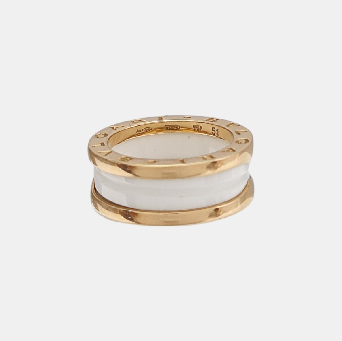 B.ZERO1 18k Rose Gold Ring EU 51