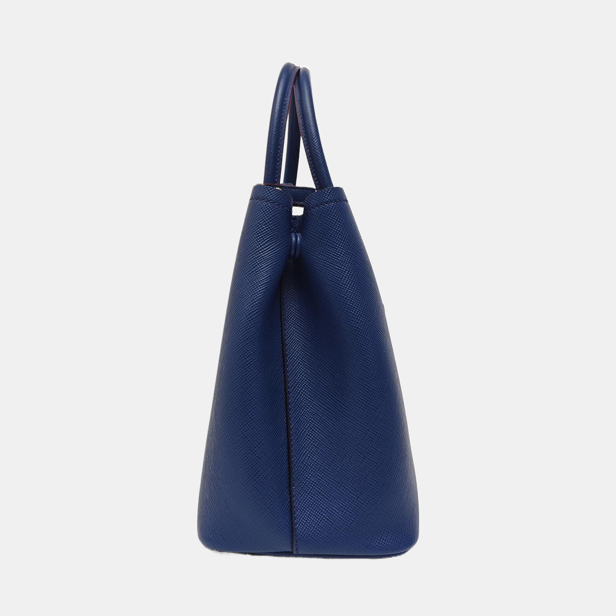 Double Medium Saffiano Calfskin Blue