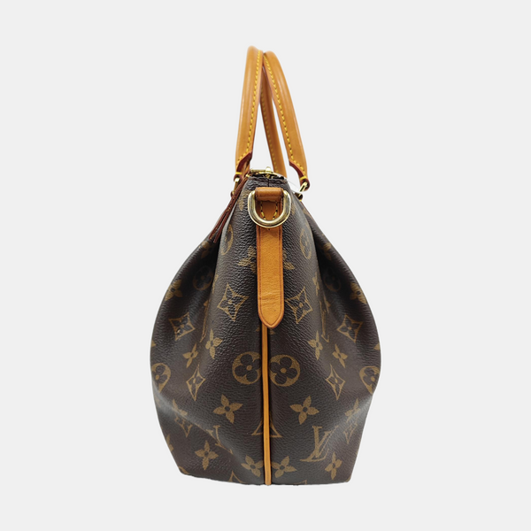 TURENNE Monogram Coated Canvas Brown