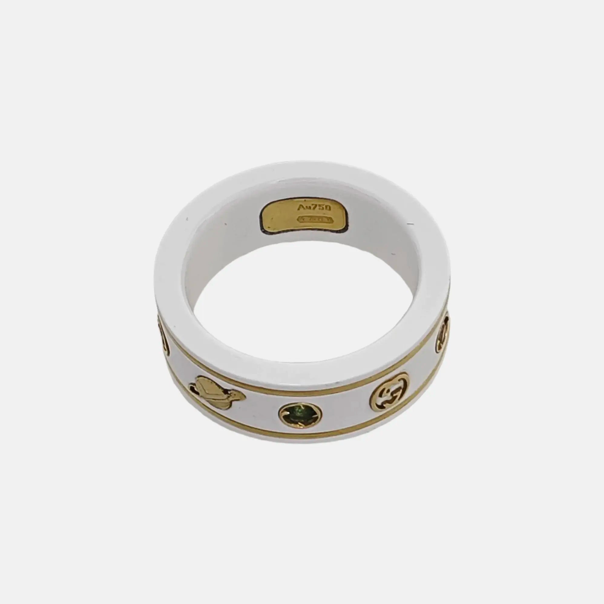 Anillo Icon de oro blanco de 18k HK 10