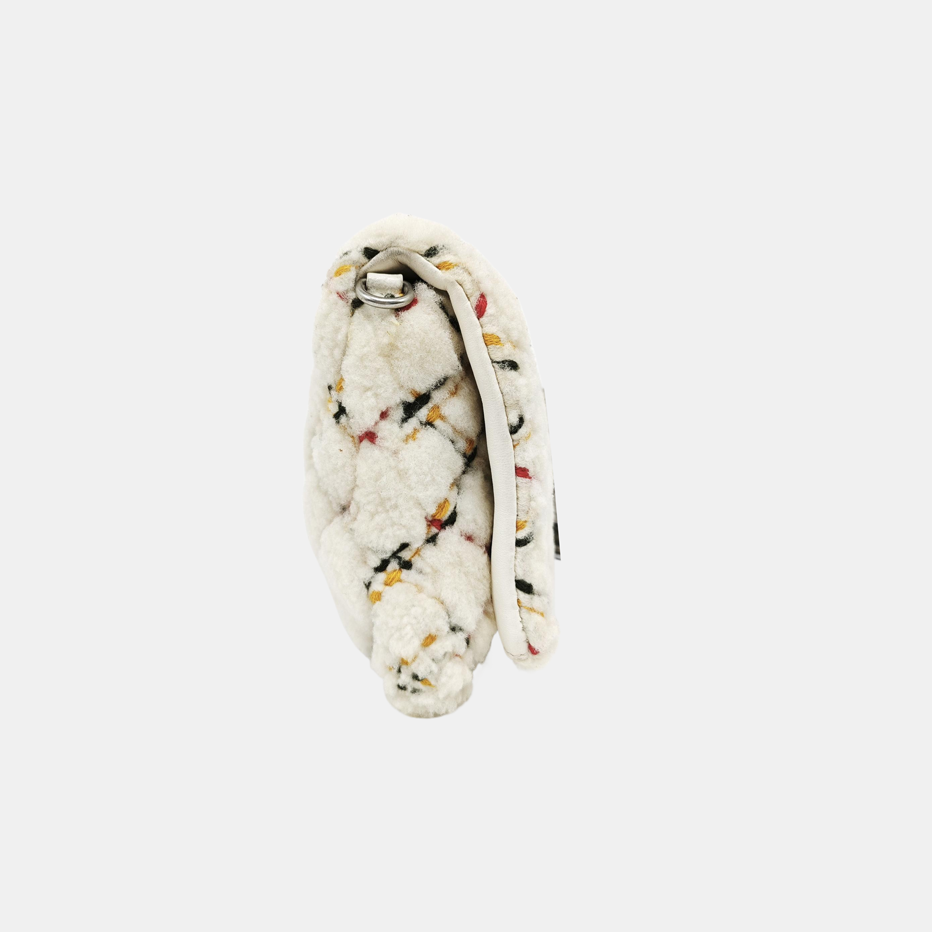 Fabric Shoulder Bag White