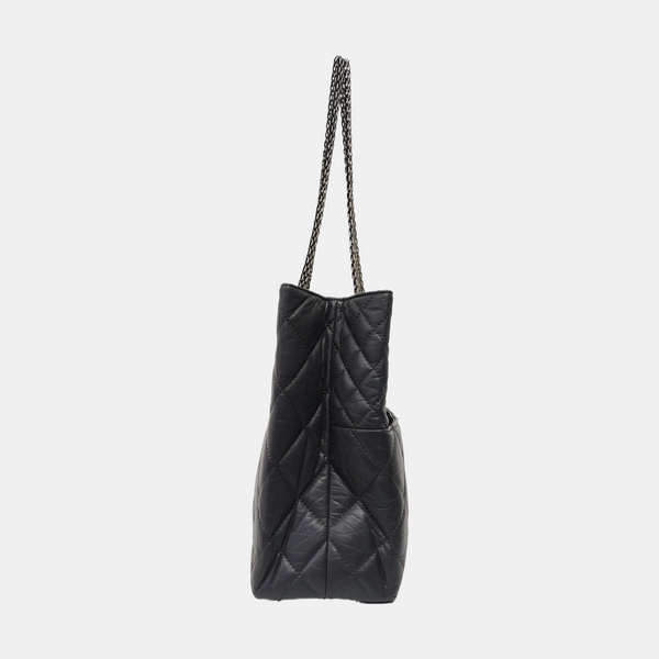 2.55 Quilted Calfskin Gray
