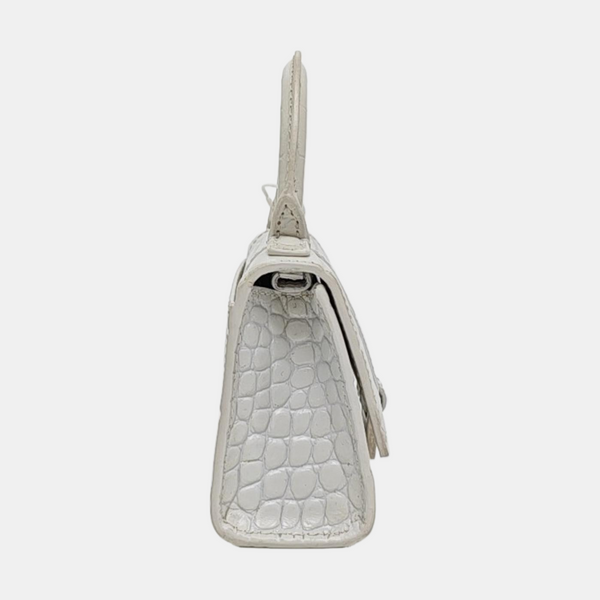 Hourglass Mini Calfskin White