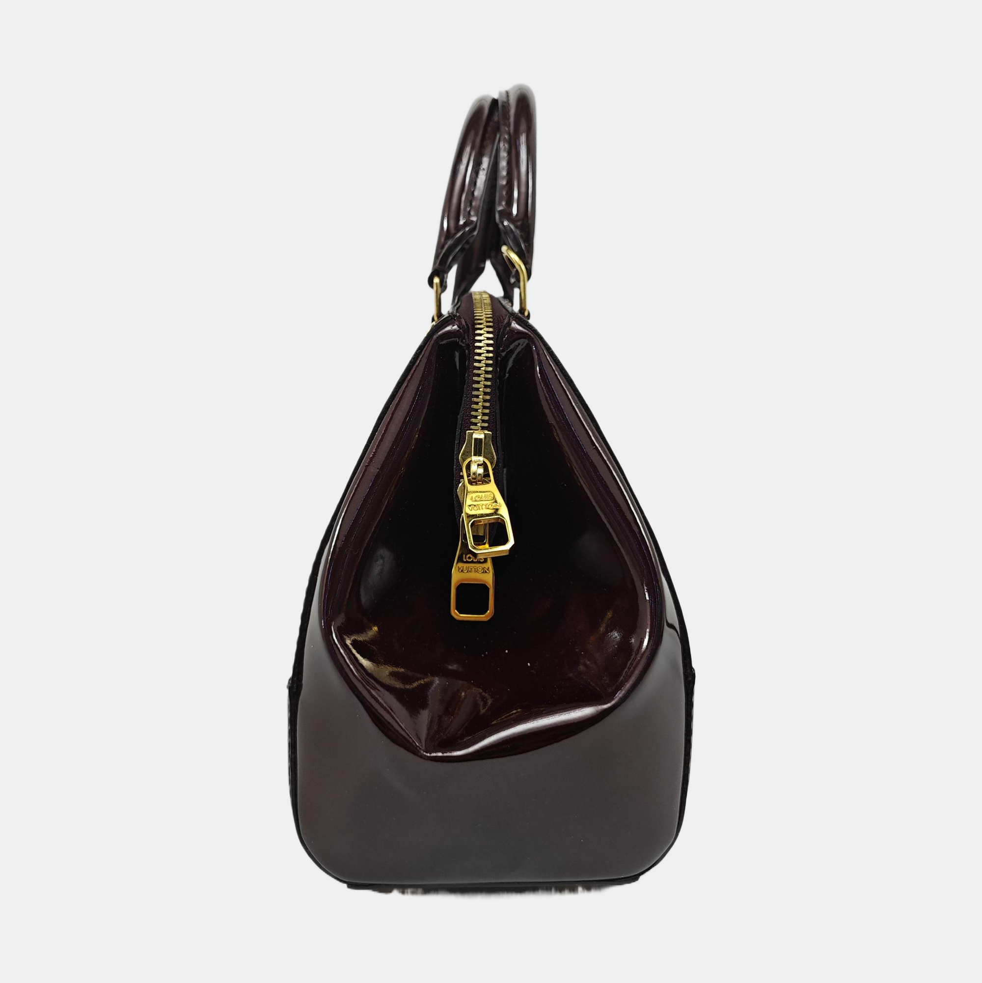 SANTA MONICA Monogram Patent Leather Red