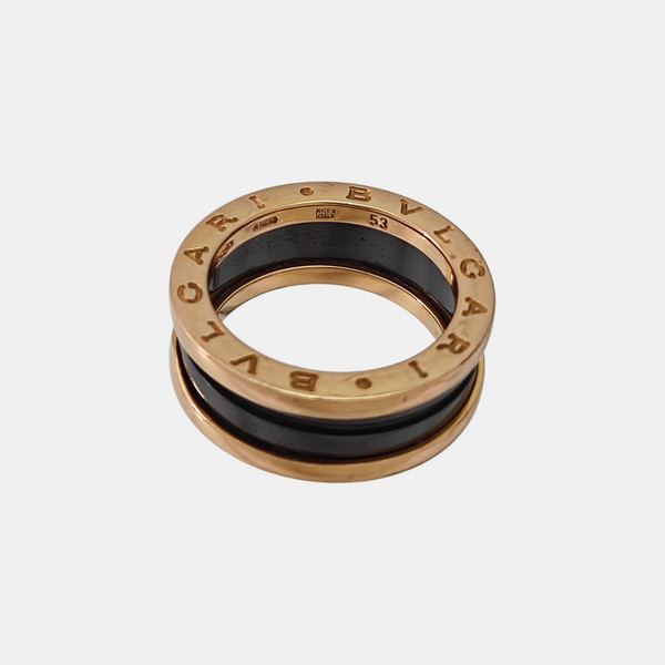 B.ZERO1 18k Rose Gold Ring EU 53