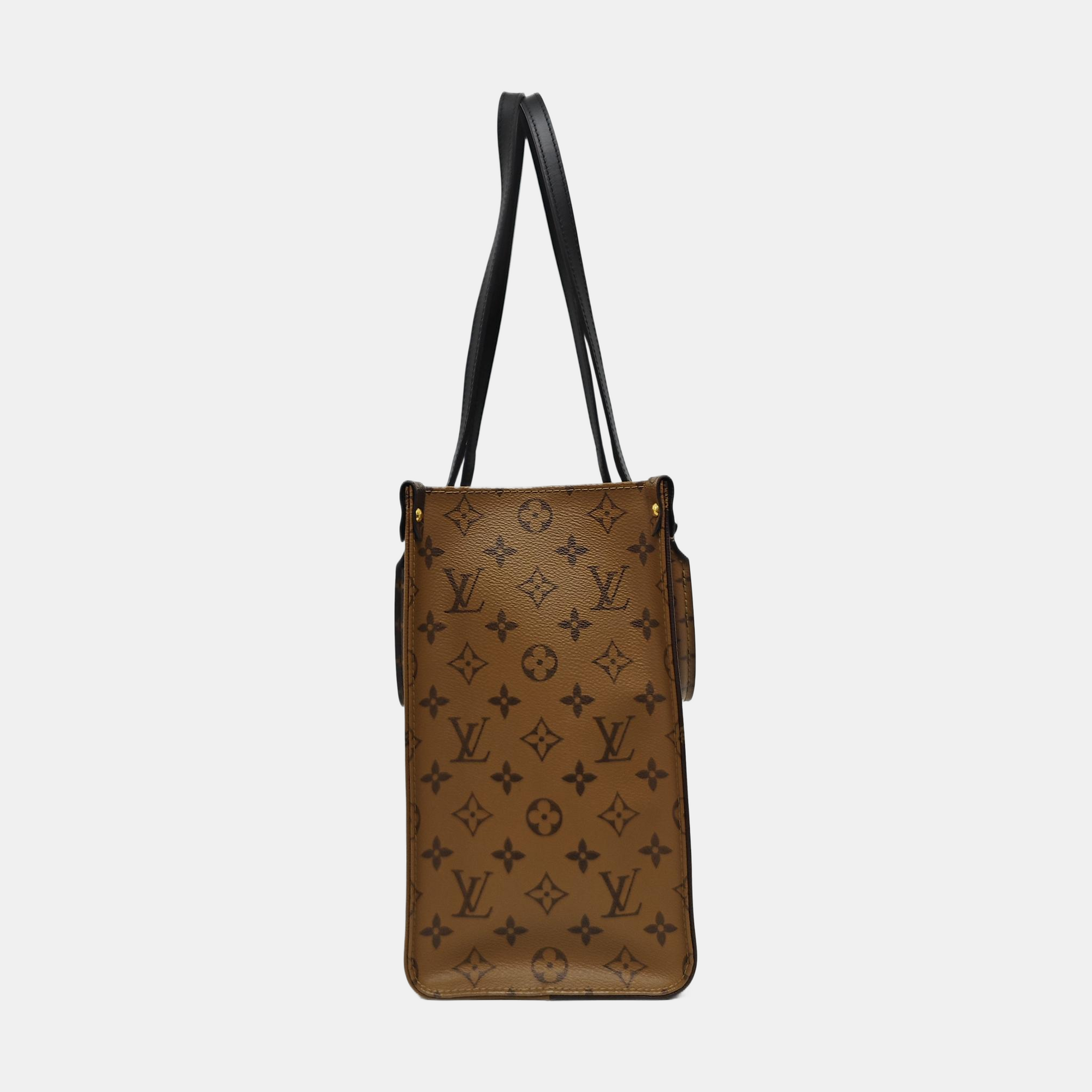 ONTHEGO MM Lona Monogram Revestida Marrón
